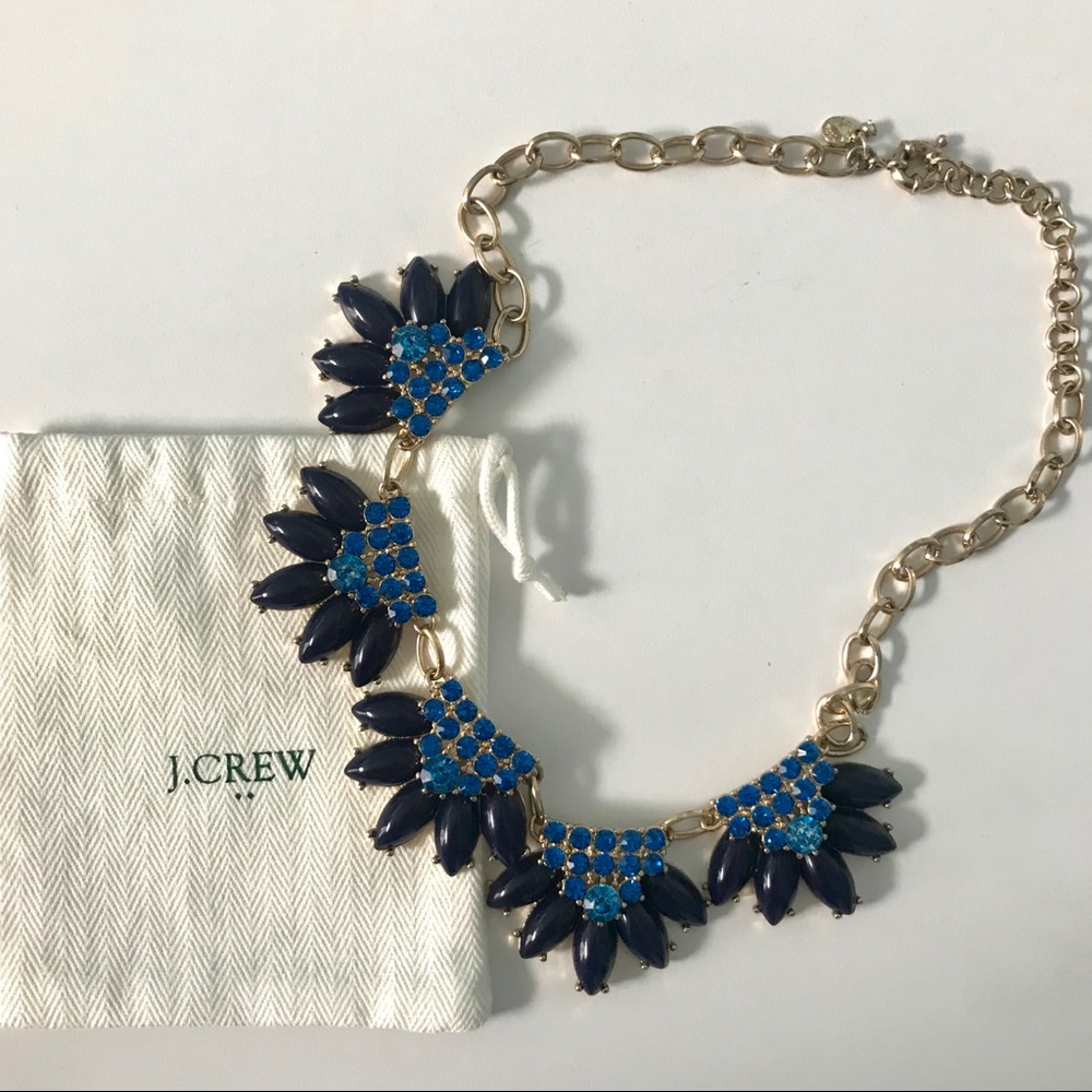 **J. CREW** Blue and Gold Necklace